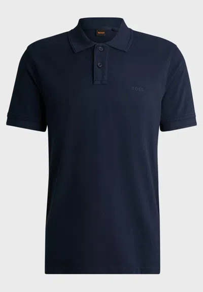 Hugo Boss Boss Polo Prime In Blue