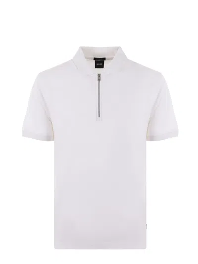 Hugo Boss Boss Polo Shirt In White