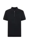 Hugo Boss Mercerized Cotton Polo Shirt With Contrast Zip