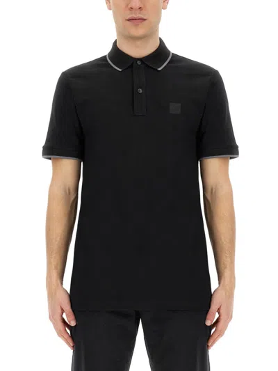 Hugo Boss Boss Polo With Logo In Black