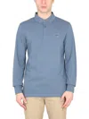 Hugo Boss Boss Men Polo With Logo Patch In Blue