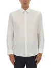 Hugo Boss Mens Boss Regular-fit Long-sleeve Stretch-linen Shirt In White