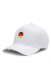 Hugo Boss Boss Poulin Lux Flag Patch Adjustable Baseball Cap In Pink