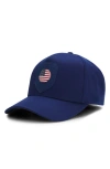 Hugo Boss Boss Poulin Lux Flag Patch Adjustable Baseball Cap In White