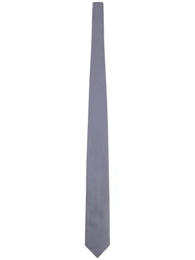 Hugo Boss Boss Premium Leather Tie In Blue
