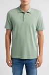 Hugo Boss Boss Press Lyocell & Cotton Polo In Light Green