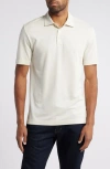 Hugo Boss Mercerized-cotton Polo Shirt With Ripstop Structure In Neutral