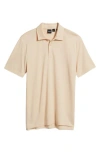 Hugo Boss Boss Pitton Slim Fit Mercerized Cotton Polo In Open Beige