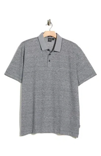 Hugo Boss Boss Press Short Sleeve Polo In Blue