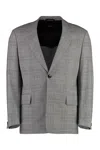 Hugo Boss Boss Prince Of Wales Checked Jacket In Grey