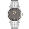 Hugo Boss Boss Principle Watch Silver In Brown