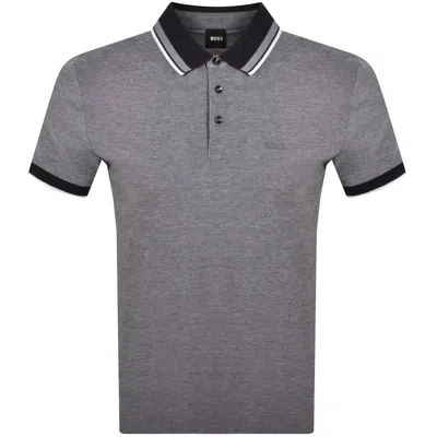 Hugo Boss Boss Prout 141 Polo T Shirt Navy In Gray