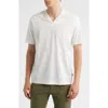 Hugo Boss Boss Pye Textured Johnny Collar Polo In White