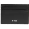 Hugo Boss Boss Randy Leather Card Case In Black