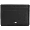 Hugo Boss Boss Ray Faux Leather Card Holder Black In Black