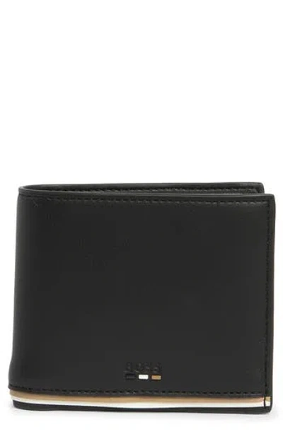 Hugo Boss Boss Ray Slim Bifold Wallet In Black