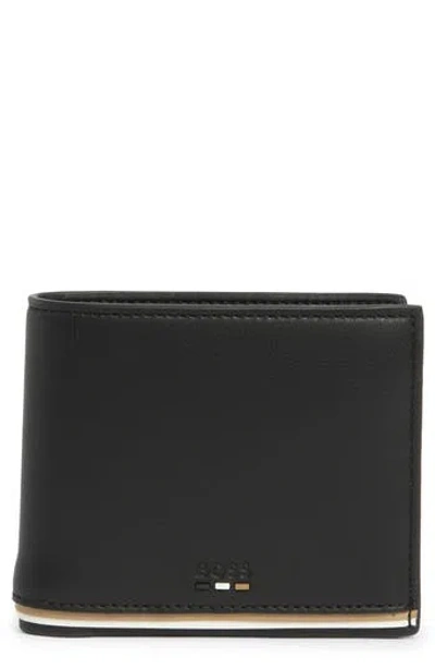 Hugo Boss Boss Ray Slim Bifold Wallet In Black