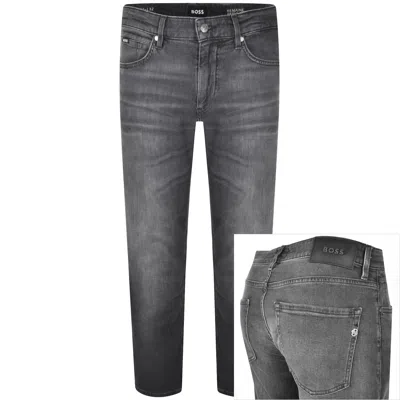 Hugo Boss Boss Re Maine Regular Fit Jeans Grey In Black