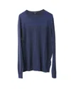 Hugo Boss Boss Regular Fit Sweater In Blue Cotton In Blue