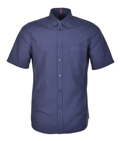 Hugo Boss Boss Relegant 6 Short Sleeve Shirt Navy