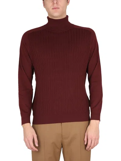 Hugo Boss Boss Rib Knit Jersey In Gray