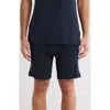 Hugo Boss Boss Ribbed Knit Pajama Shorts In Blue