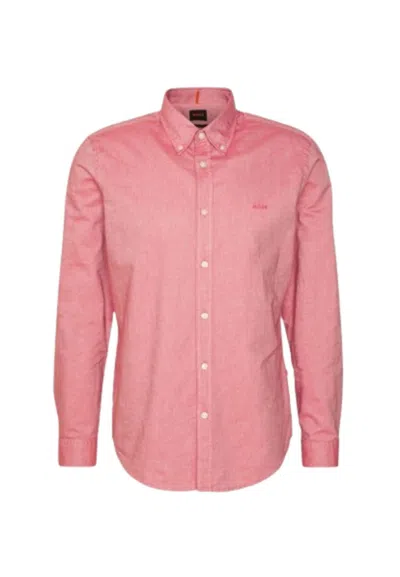 Hugo Boss Boss Rickert Shirt In Rosa