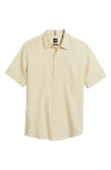 Hugo Boss Boss Roan Ken Short Sleeve Button-up Shirt In Open White