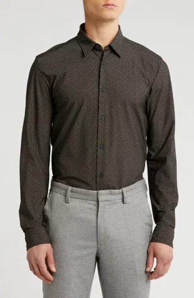 Hugo Boss Boss Roan Kent Button-up Shirt In Green