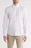 Hugo Boss Boss Roan Kent Cotton Button-up Shirt In White