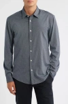 Hugo Boss Boss Roan Kent Slim Fit Button-up Shirt In Gray