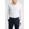 Hugo Boss Boss Roan Solid Stretch Cotton Button-up Shirt In White