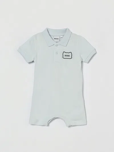 Hugo Boss Babies' Boss Romper Kids In Blue