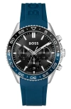 Hugo Boss Runner Chronograph, 44mm In Black
