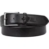 Hugo Boss Boss Saffiano Textured Leather Belt In Black