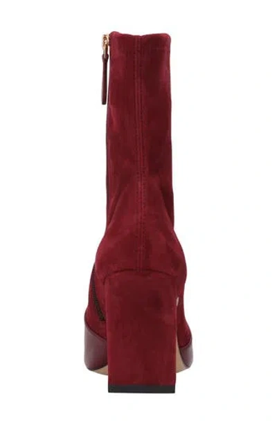 Hugo Boss Boss Safra Pointed Toe Bootie In Red