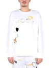 Hugo Boss Boss Salbo Lotus Sweatshirt In White