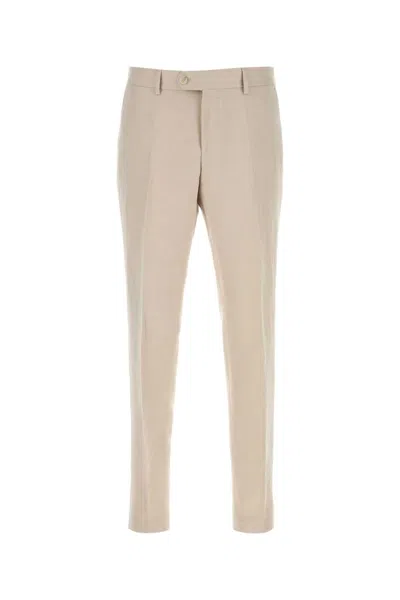 Hugo Boss Boss Sand Lyocell Blend Pant In Neutral