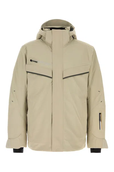Hugo Boss Versatile Nylon Jacket Featuring Adjustable Elements In Neutral