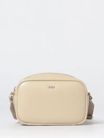 Hugo Boss Boss Sandy Faux Leather Bag In Neutral