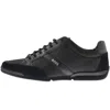 Hugo Boss Boss Saturn Lowp Trainers Black In Navy