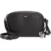 Hugo Boss Boss Scarlet Leather Crossbody Bag In Black