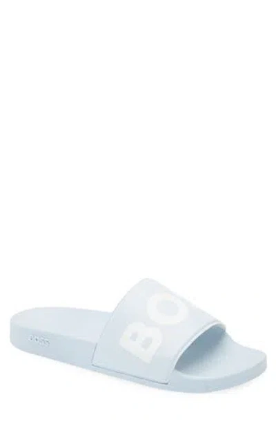 Hugo Boss Boss Sean Slide Sandal In Blue