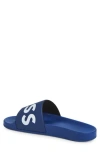Hugo Boss Boss Sean Slide Sandal In Medium Blue