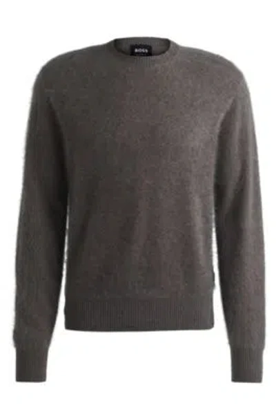 Hugo Boss Boss Selected By Beckham Cashmere Sweater In Khaki