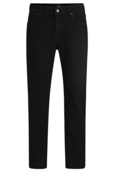 Hugo Boss Boss Selected By Beckham Delaware Slim-fit Jeans In Black
