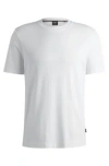 Hugo Boss Boss Tessler Slim Fit White Cotton T-shirt In White