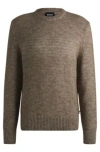 Hugo Boss Boss Selected By Beckham Sweater With Wool And Silk In Beige