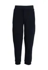 Hugo Boss Logo-embroidered Track Pants In Blu
