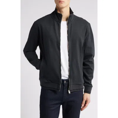 Hugo Boss Boss Shepherd Full Zip Sweatshirt In Medium Grey
